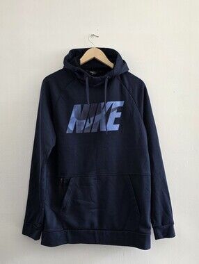 Nike | Navy Blue Pullover Hoodie with Front Pocket